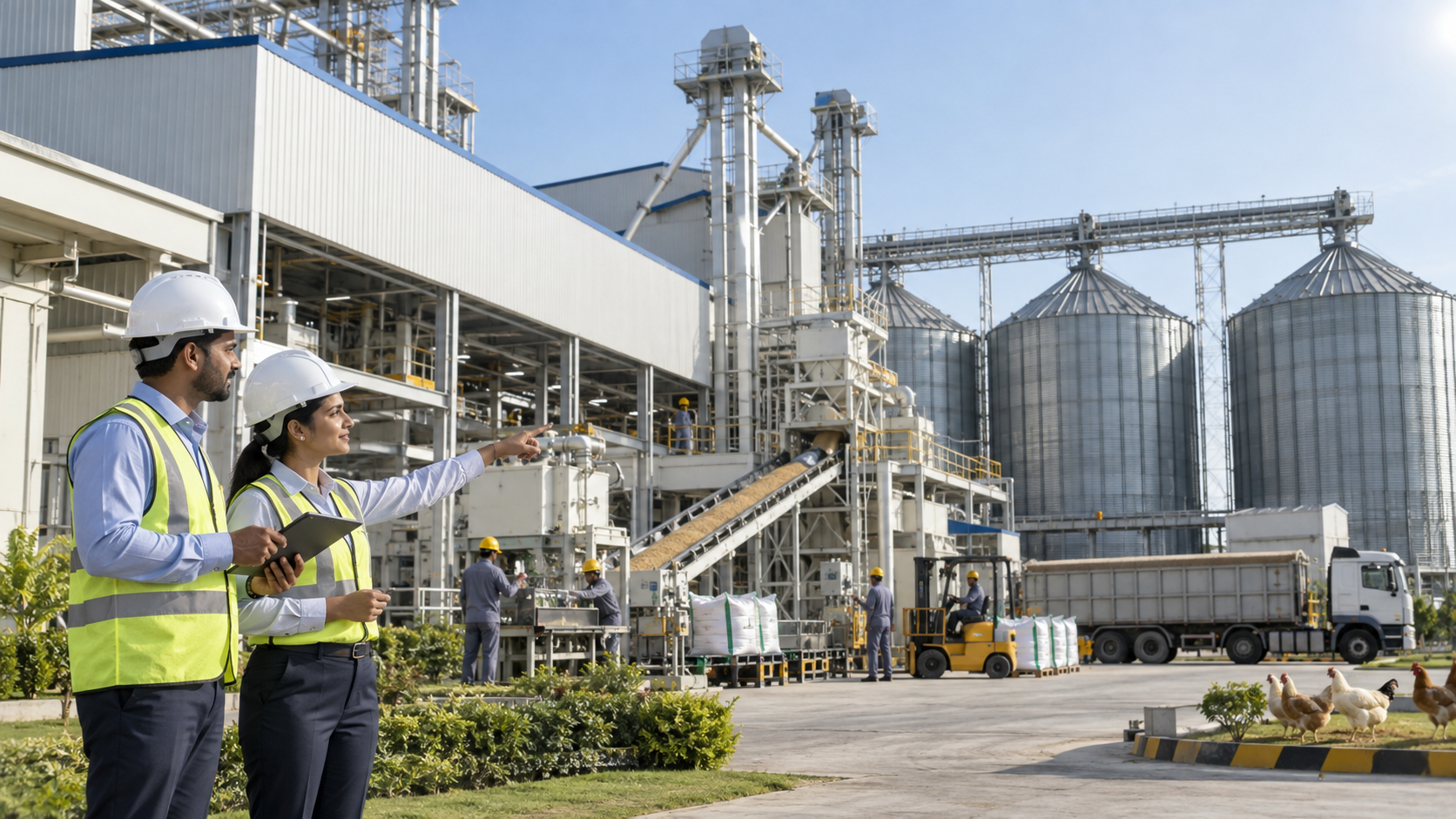 Animal feed production