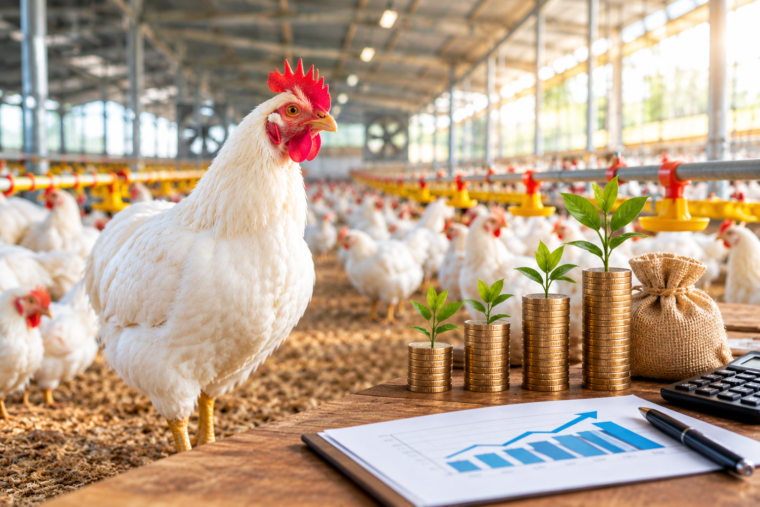 Managed poultry estate