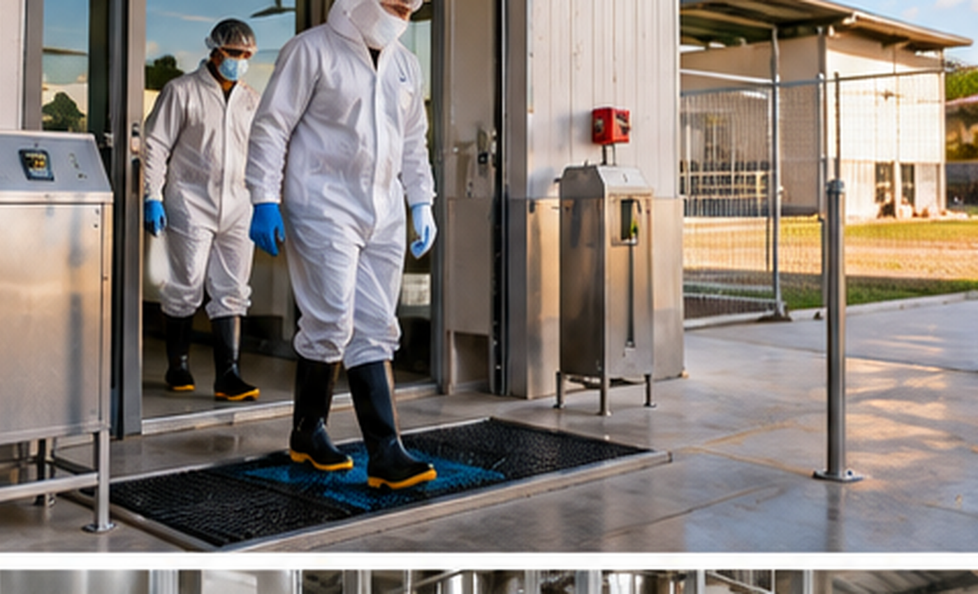 Poultry farm biosecurity procedures