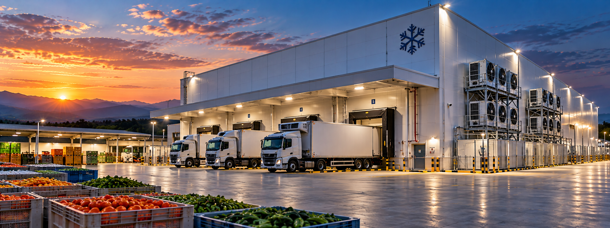 Temperature-controlled agricultural cold storage facility