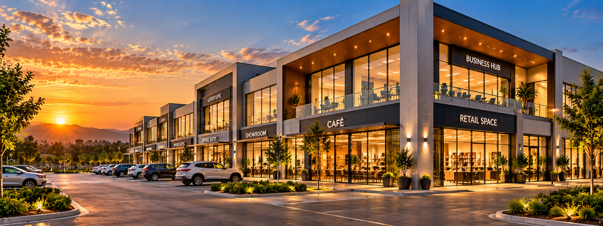 Modern commercial property units