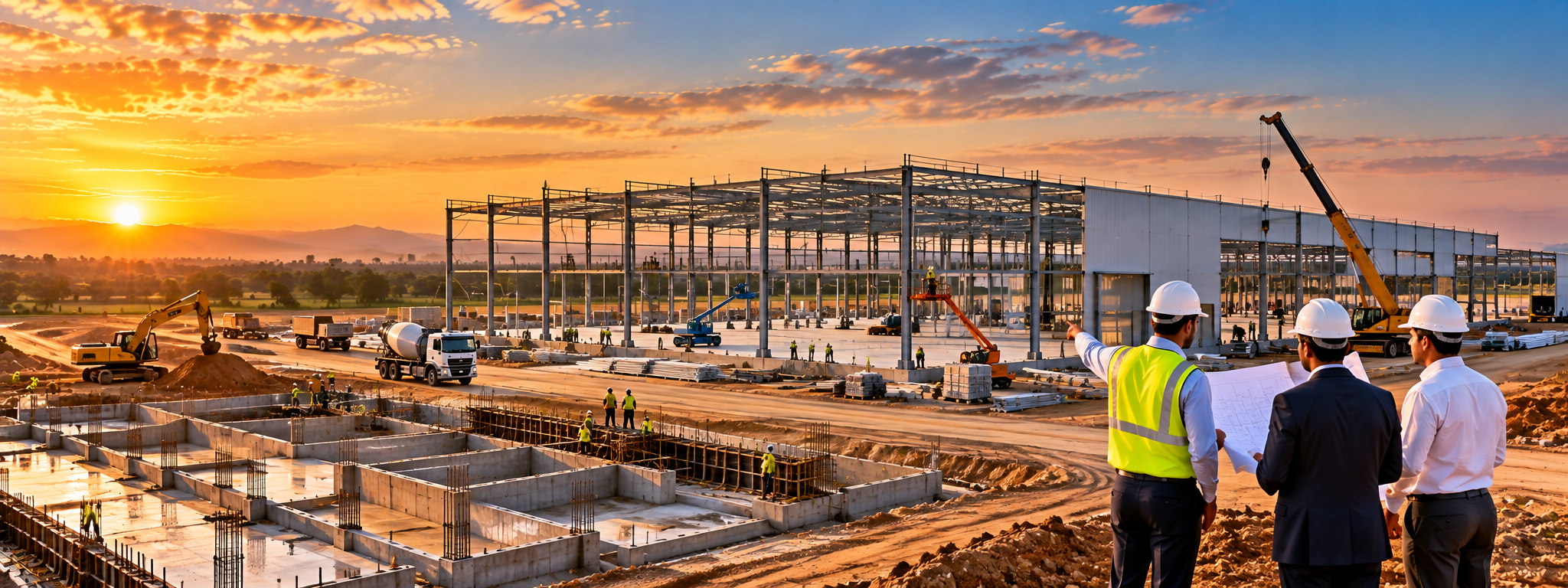 Industrial infrastructure under development
