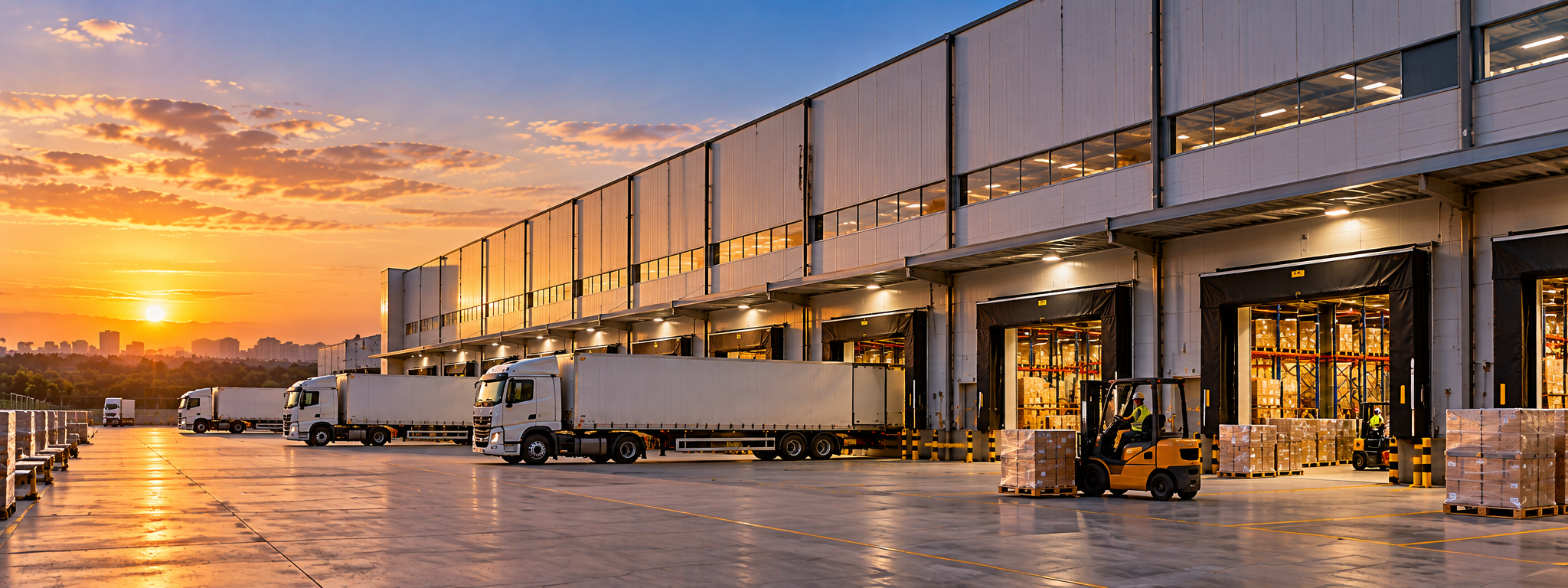 Commercial warehousing and logistics facility